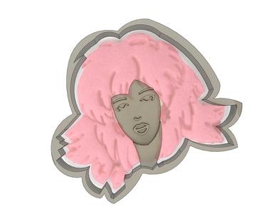 Jem (and the Holograms) Cookie Cutter
