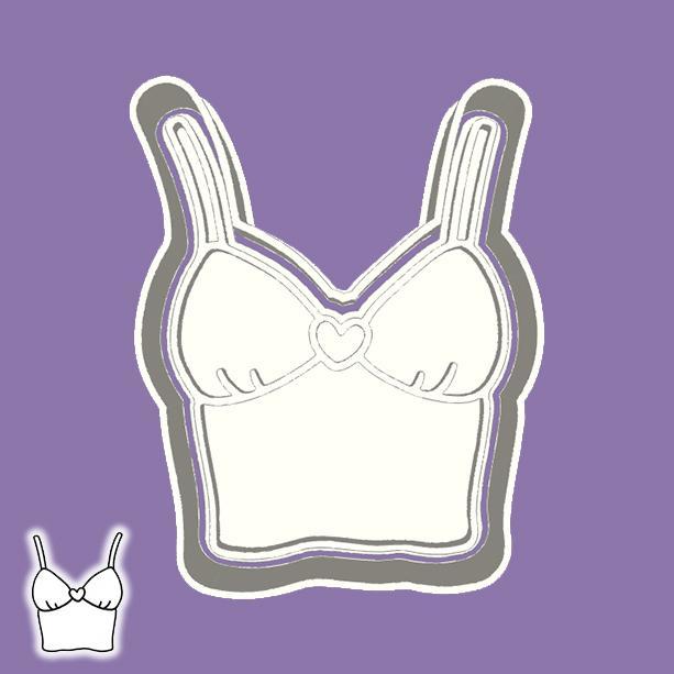 Clothing & Accessories cookie cutters - women's bustier top shirt (style 1)