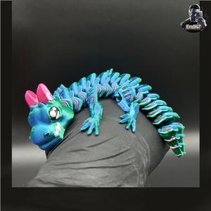 Grumpy Baby Dragon 🐉 - Multicolor - Articulated - Print in Place