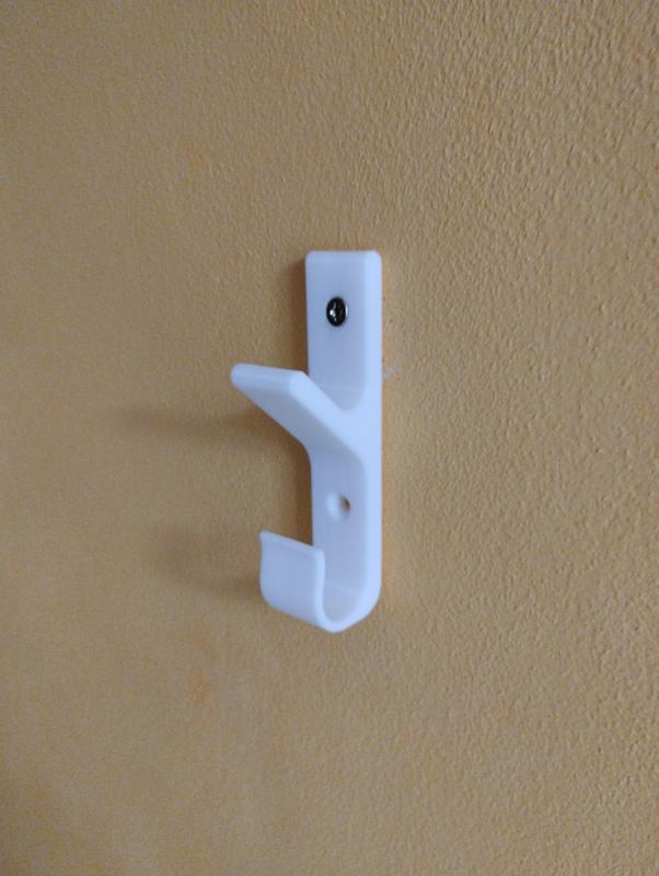 CPAP wall hook with screew holes.