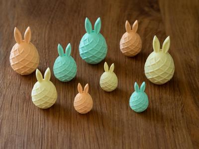 Lattice easter eggs with bunny ears II