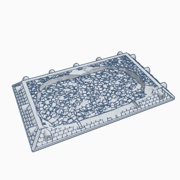 Gothic Large Ruined Rooftop 8
