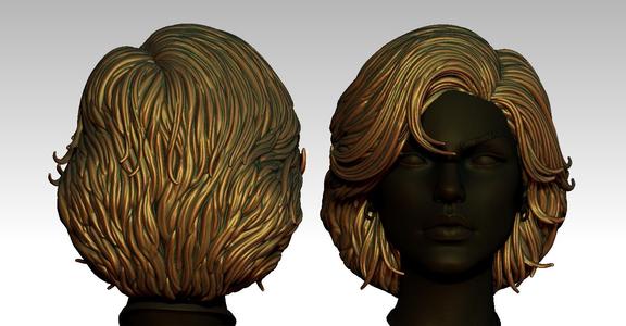 3D Hair style for girl