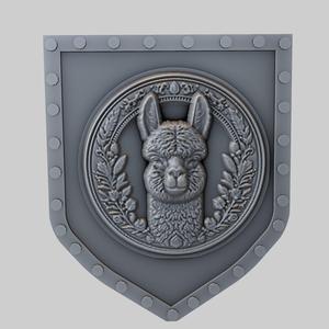 Alpaca Animal Wall Alpaca Animal Bust for CNC Router Laser & 3D Printer