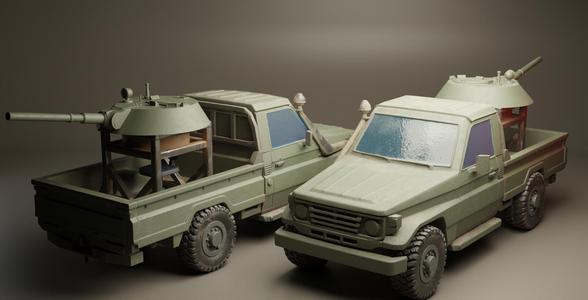 TurnBase Miniatures: BMP-1 Turret Platform + Desert Cruiser