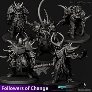 Twisted Warriors - Followers of Change - 28mm