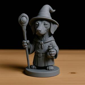 Greyhound Wizard - STL