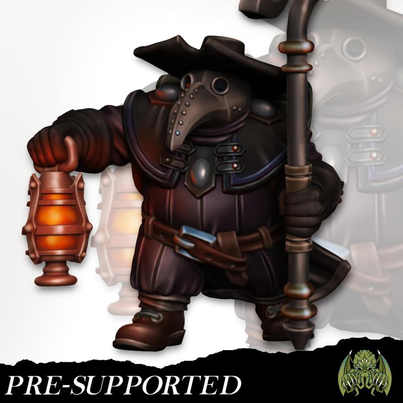 Mormor Sourbeard  [PRE-SUPPORTED] Dwarf Plague Doctor Medic