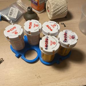 TPU Tiling Triple CVS Pill Bottle Caddy