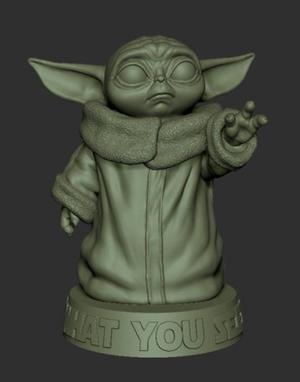 Figurine baby yoda