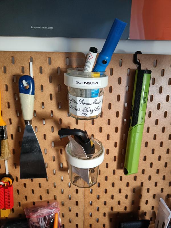 Bonne Maman Jar - IKEA Skadis mount