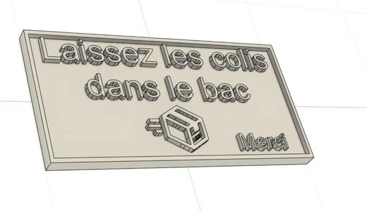 AFFICHE POUR LIVREUR