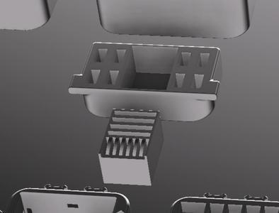 Tool-/Pen-/SD-, MicroSD-/USB-holder -- for:: deskorganizer/boxes set [modular]  --picatinny - easy-to-print-version