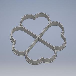 4 hearts cookie cutter