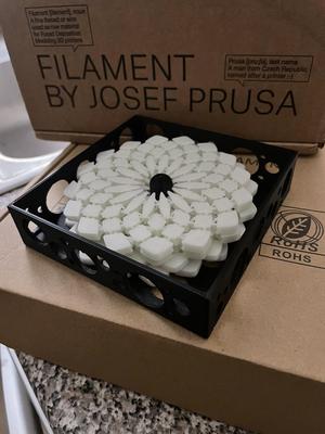 Sunflower Fabric Coaster Holder (Holes)