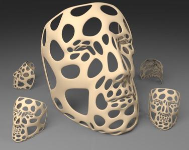 Polygon Mask - Voronoi Style (Single walled)