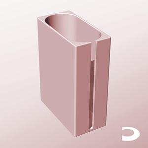 CX68-200-SS Slotted Modular Stacking Storage Boxes | Printable Objects - Infinite Containers | stl file for 3d printing