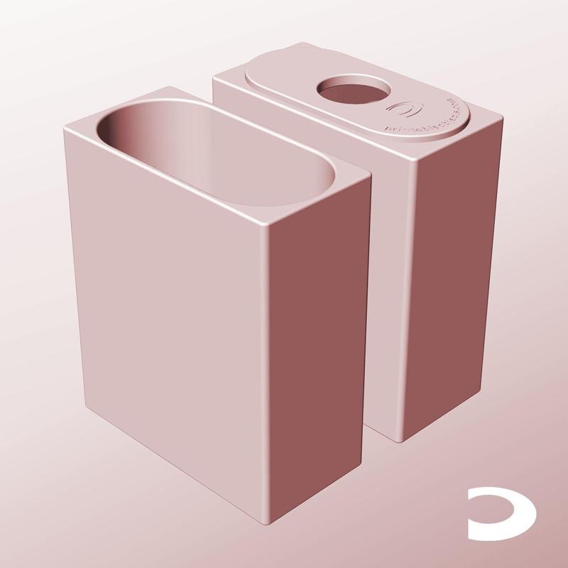 CX68-180-P Pierced Modular Stacking Storage Container Box Bin Planter Lamp Shade | Printable Objects - Infinite Containers | stl file for 3d printing