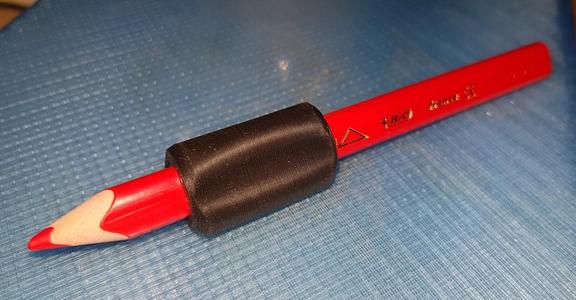 Triangle crayon holder