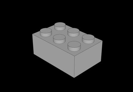 Lego Compatible (3002.dat) Brick 2 x 3