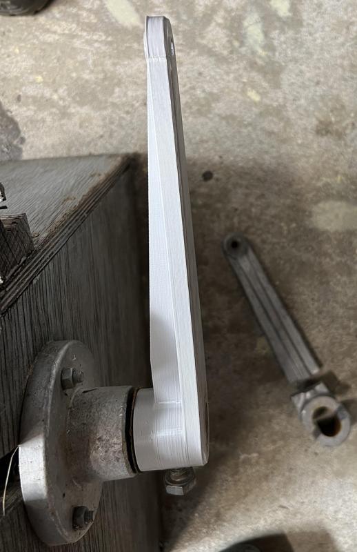 Replacement crank for manual manure mill