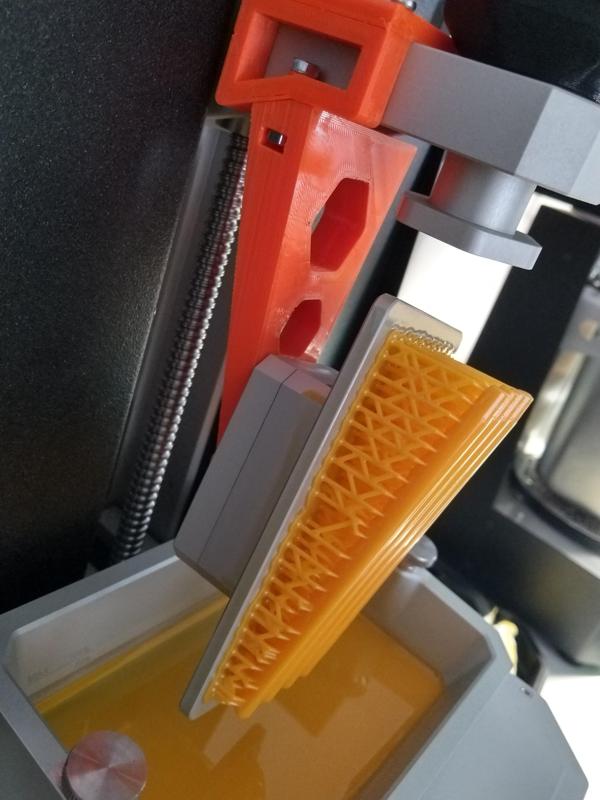 SL1 PrintBed drain arm