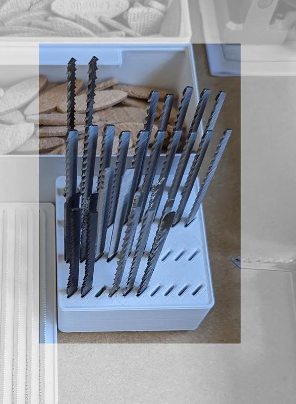 Gridfinity jigsaw blade holder (20 or 40 blades)