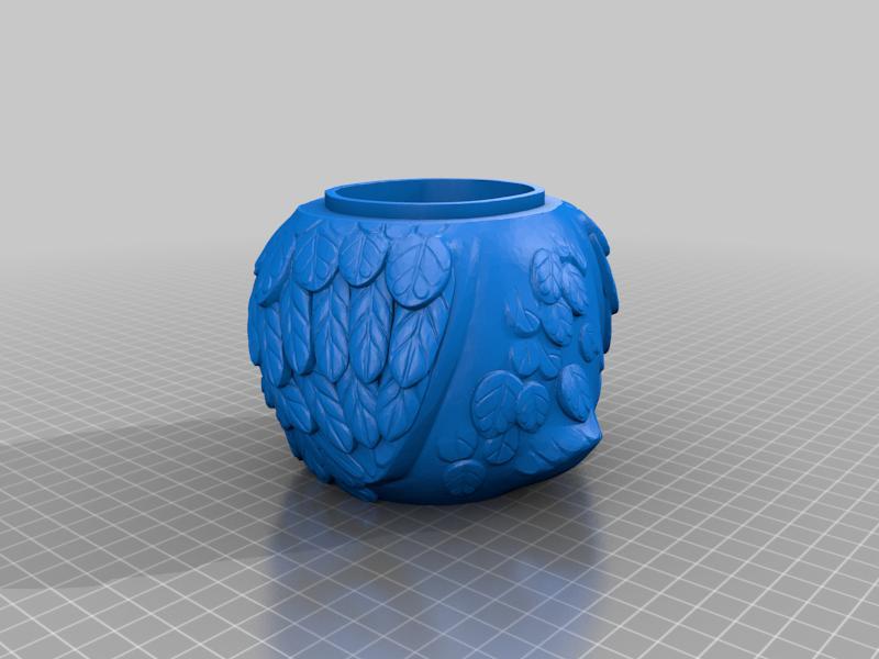 Multi Coloured Owl Jar - Fixed Overhangs
