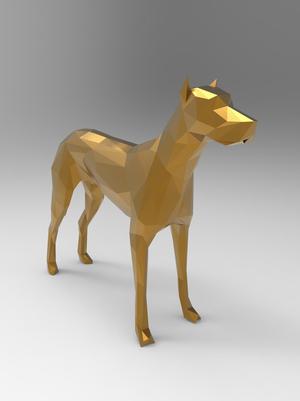 dog low poly