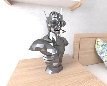 Cyborg Eddie Lowpoly