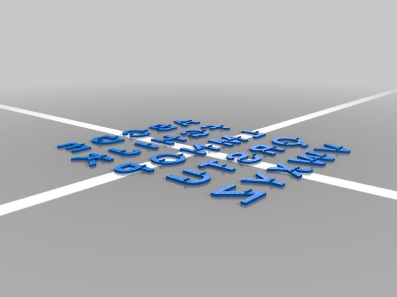 Letterboard letters and numbers