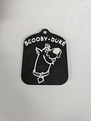 Scooby-Duke dog tag