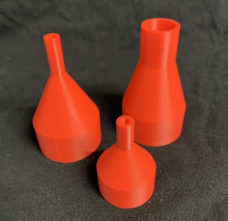 Hose Adapter/Funnel (Parametric, OpenSCAD)