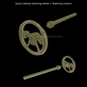 Quick release steering wheel + Steering column