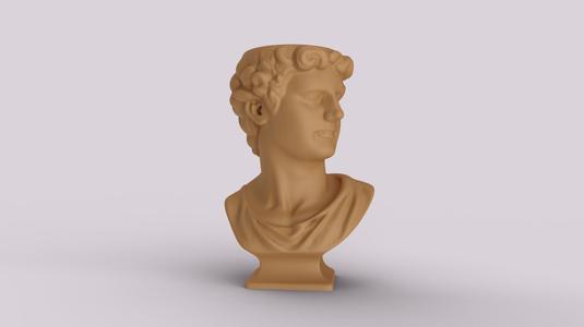 Ancient Bust Planter - Organizer