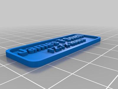 Customizable Name Tag