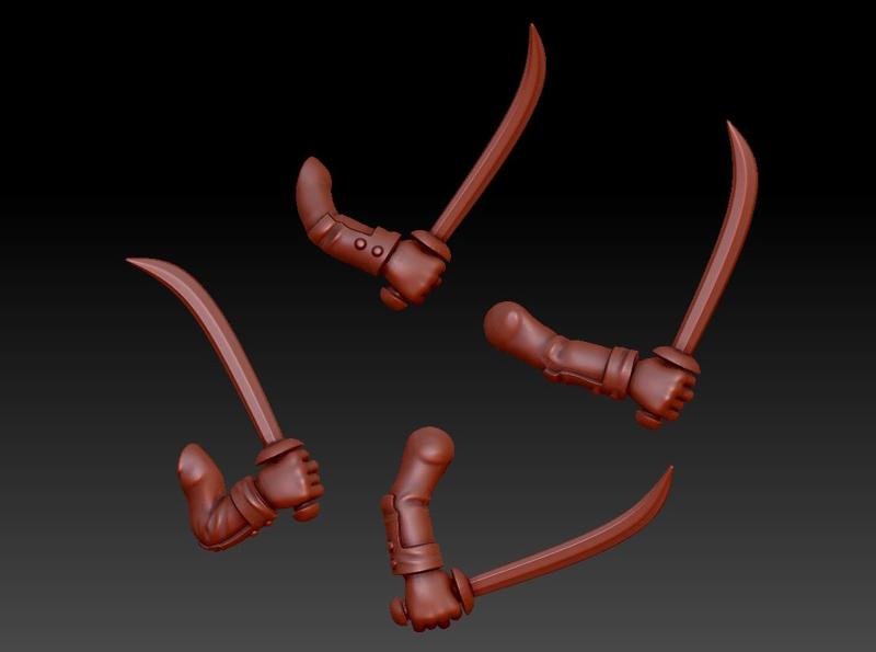 Coftyr and Gwynt Sword and SMG Arms