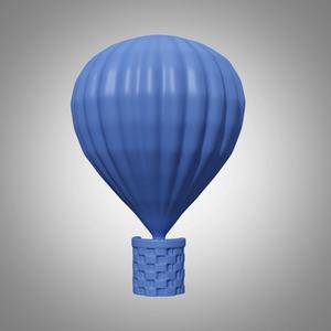 Hot Air Balloon Magnet Model