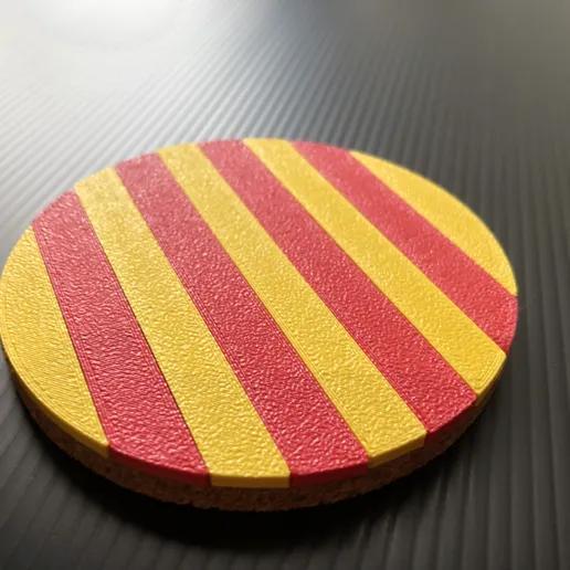 Catalonia - Flag Beer Coaster