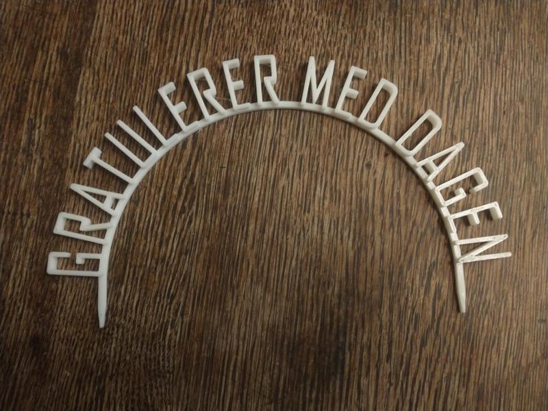 Gratulerer med dagen Cake Topper