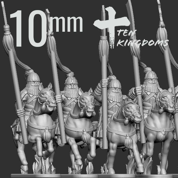10mm Jurchen-Jin Armoured Spear Horse