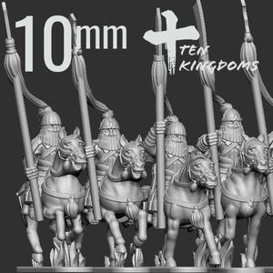 10mm Jurchen-Jin Armoured Spear Horse