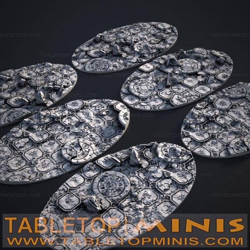 Ancient Ruins 52mmx90mm Oval Base Toppers