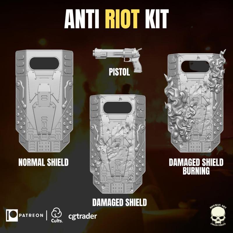 Anti Riot Kit for Action Figures