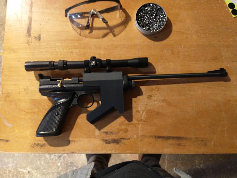 Crosman 2240 dovetail rail/foregrip