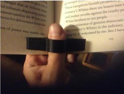 ring not to damage books, manga ect ...