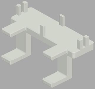 Ikea Harte desk lamp switch holder for Ikea table