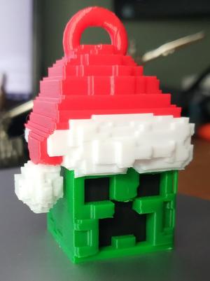 Minecraft Santa Creeper bauble