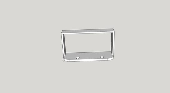100mm Flat Channel Wall Mount