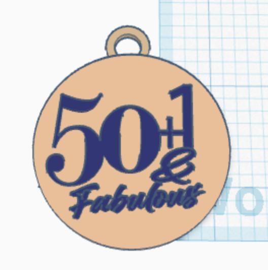 50 +1 & Fabulous Keychain